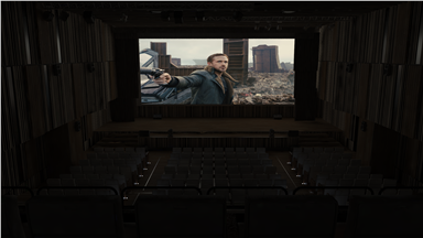 Hội trường có thể biến thành rạp chiếu phim siêu to khổng lồ